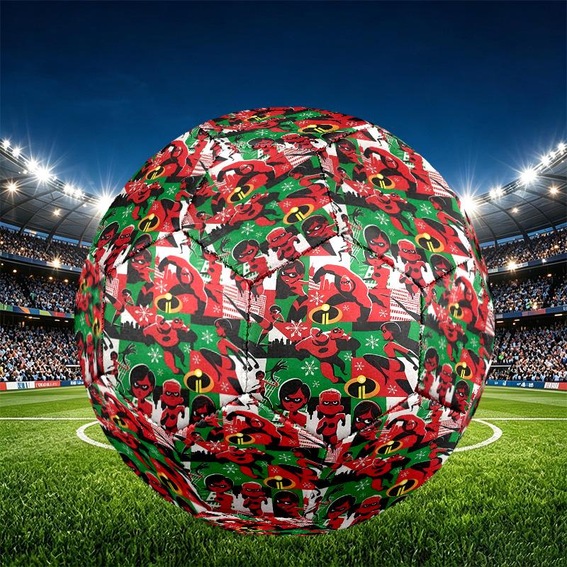 Incredibles Print Size 5 Soccer Ball, PU Wear Resistant Football for Match Training and Daily Practice, Birthday Gift for Soccer Fans