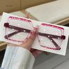 European American Style Glasses Women Irregular Shape Blue Light Blocking Mens Glasses Frame New Stylish Decorative Glass
