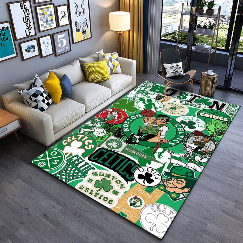 Boston Celtics Team Logos suitable as a non-slip mat for the living room or bedroom sofa