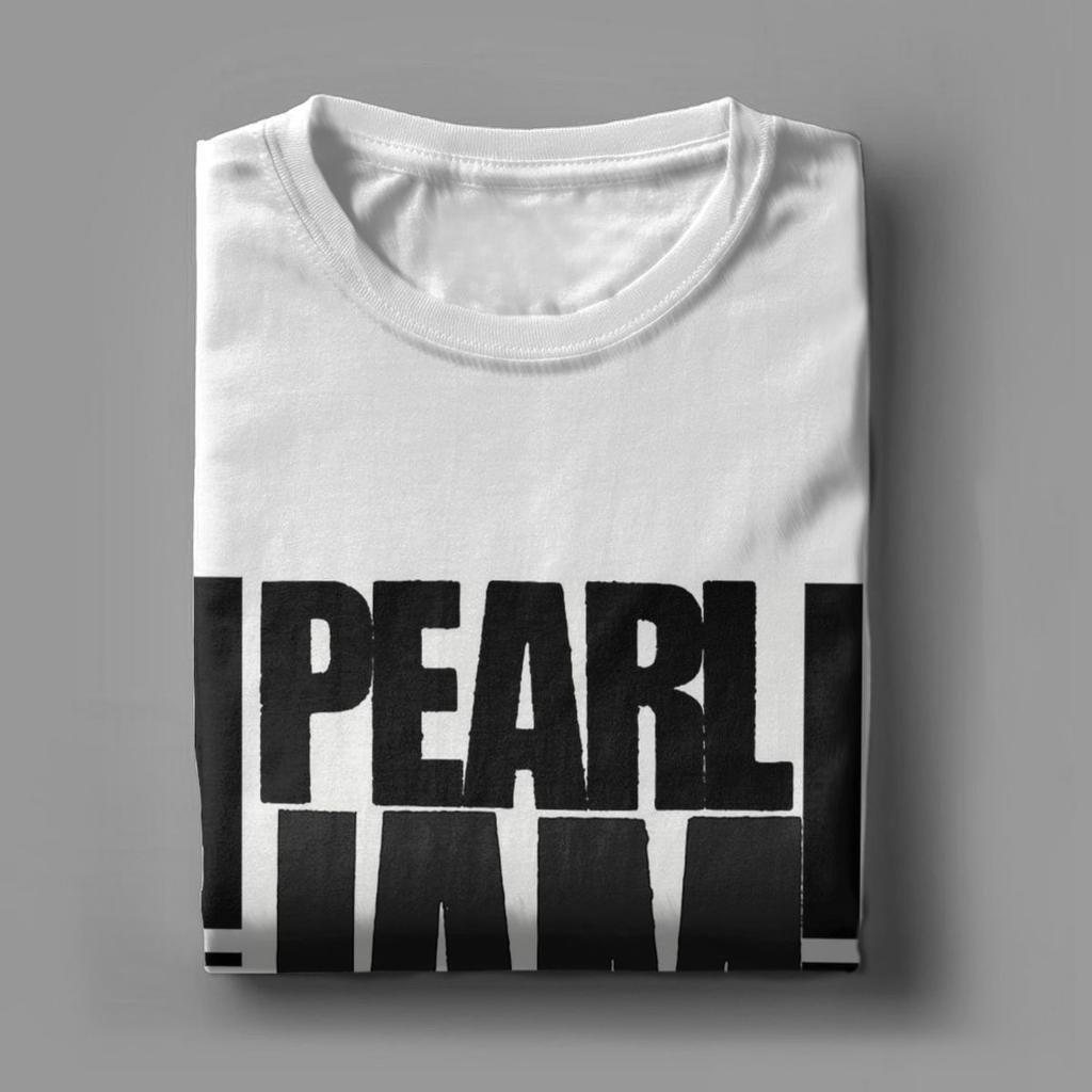 Мужские футболки Pearl Jam Хлопковые топы Новинка Футболки с коротким рукавом и круглым вырезом Графические футболки
