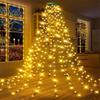 Christmas Tree Lights with Ring LED String Light with Remote Control Waterproof Fairy Lights for Xmas Tree Decor