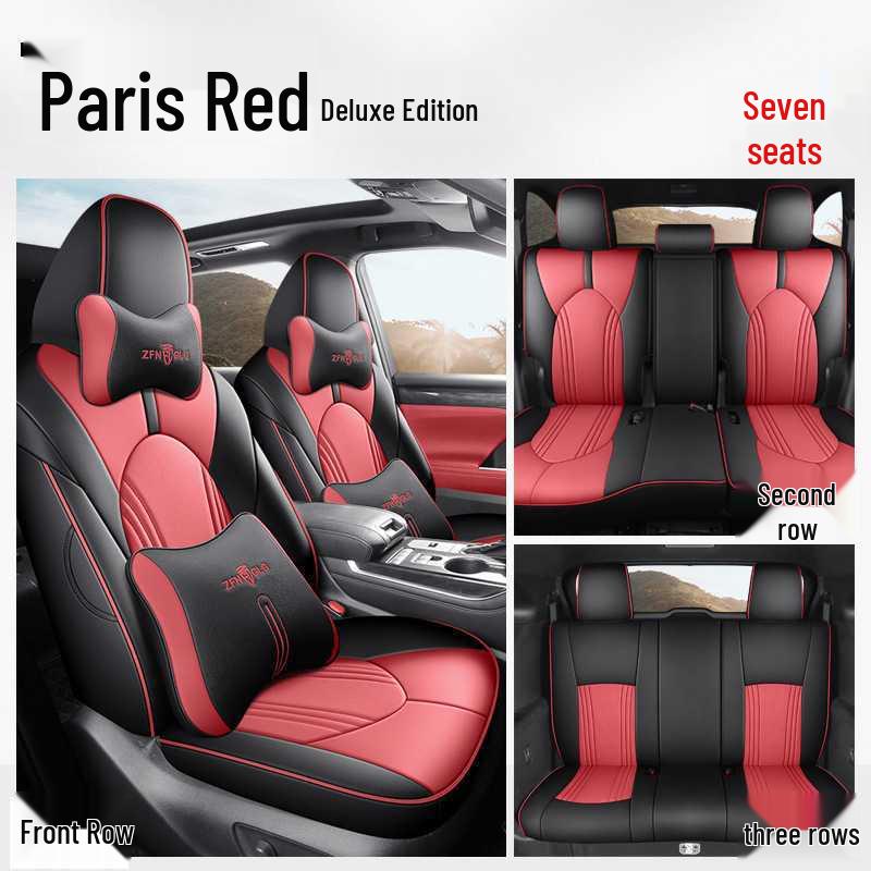 Toyota Highlander Car Seat Cushion Set: 5-Seater and 7-Seater All-Season Full Coverage Interior Accessories