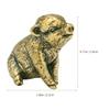 Pig Shape Ornament Brass Pig Statue Scene Layout Adornment Desktop Decor
