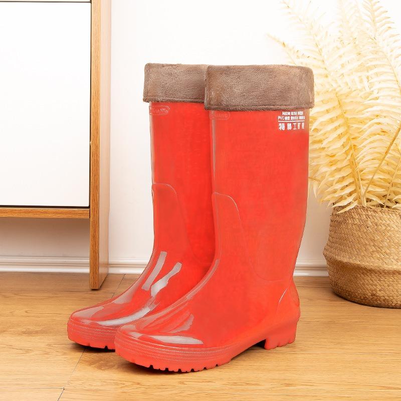 Мужские высокие дождевые ботинки Golden Elephant без внутренней подкладки, длинные водонепроницаемые ботинки, резиновые сапоги без сетки, цвет черный чай, цена от производителя, нескользящие