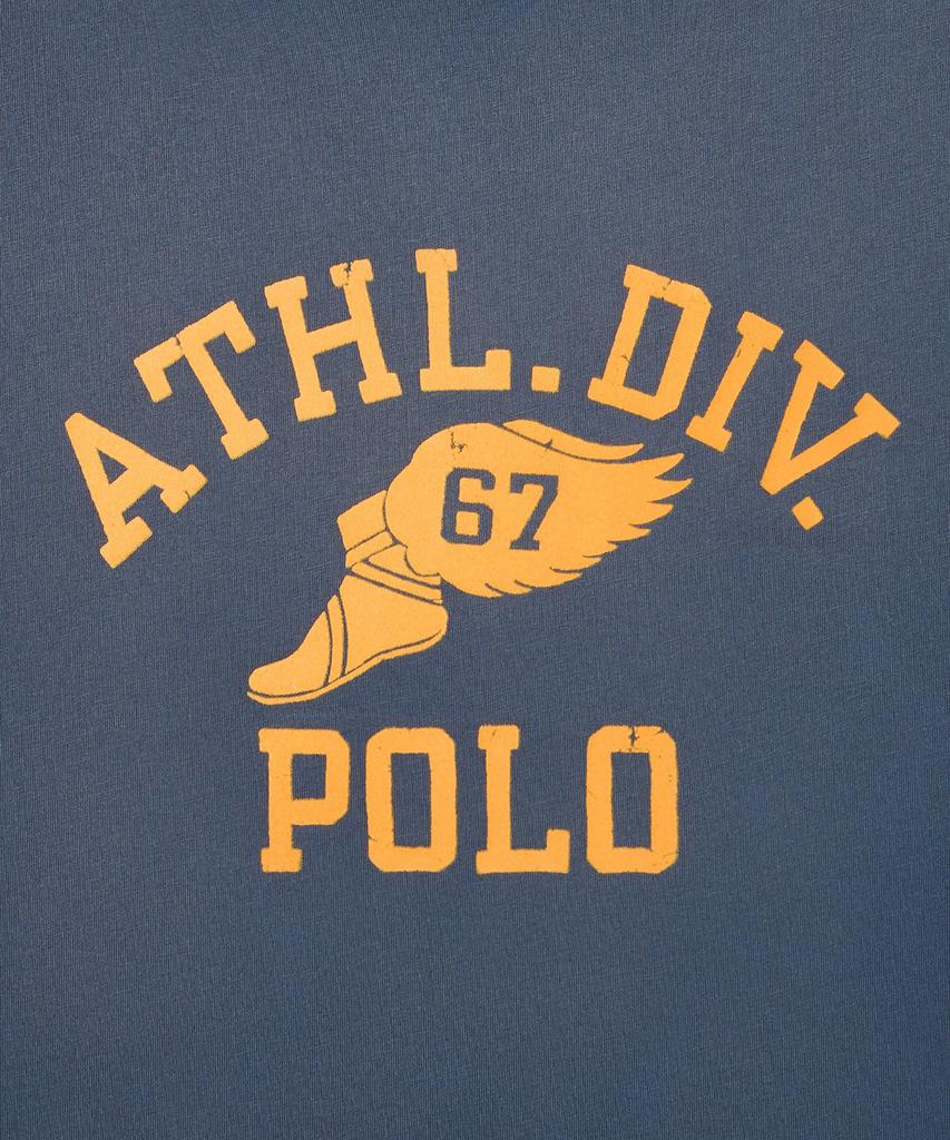 POLO RALPH LAUREN Классический крой Хлопковая футболка с логотипом - Темно-синий