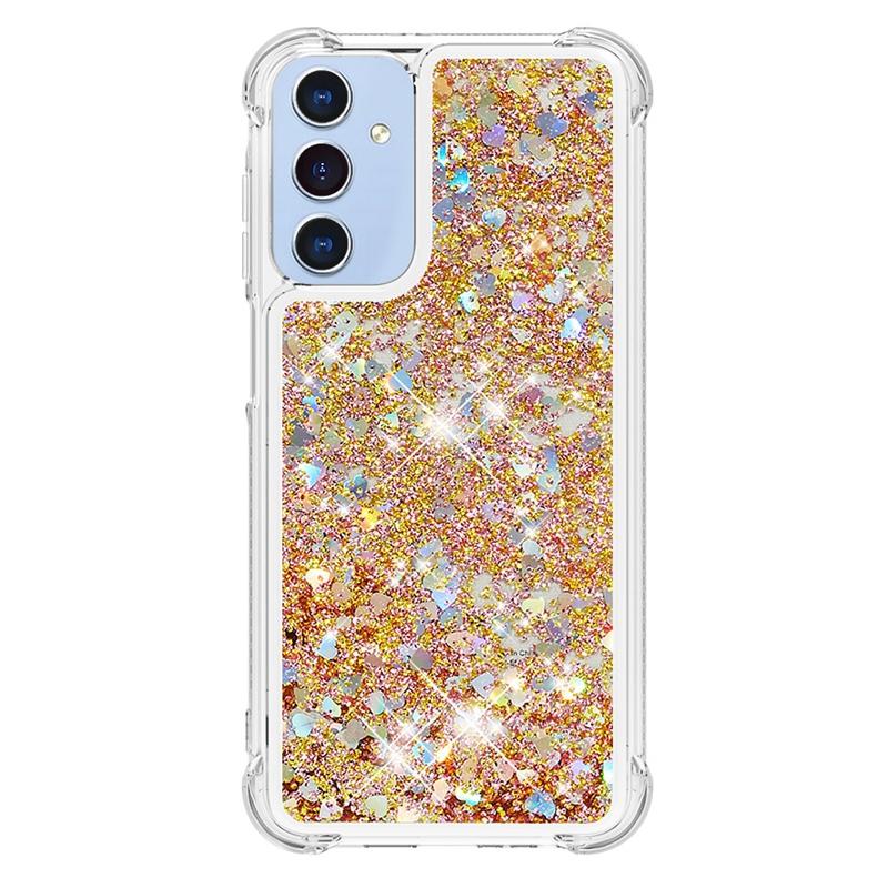 Чехол A55 A35 A15 5G с мультяшным блеском Quicksand Liquid Cover для Samsung Galaxy A55 A35 A15 A25 A54 A34 A14 A24 A05 A05S Чехол Etui