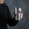 Gothic Style Metal Water Cup Thermochromic Color-Changing Cup, Horror Theme Cold Drink Spooky Prison Hand Design Mug Tumbler, Wide Mouth for Halloween