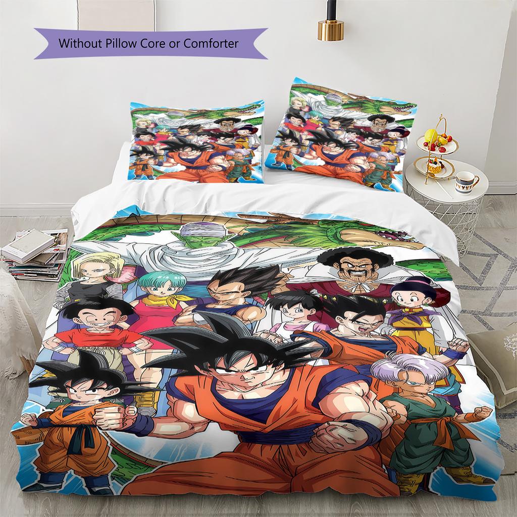 Dragon Ball Surge Bedding Set Soft Microfiber Duvet Cover Durable