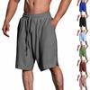 Мужские повседневные шорты на шнурке Мужские дышащие шорты из хлопка и льна
