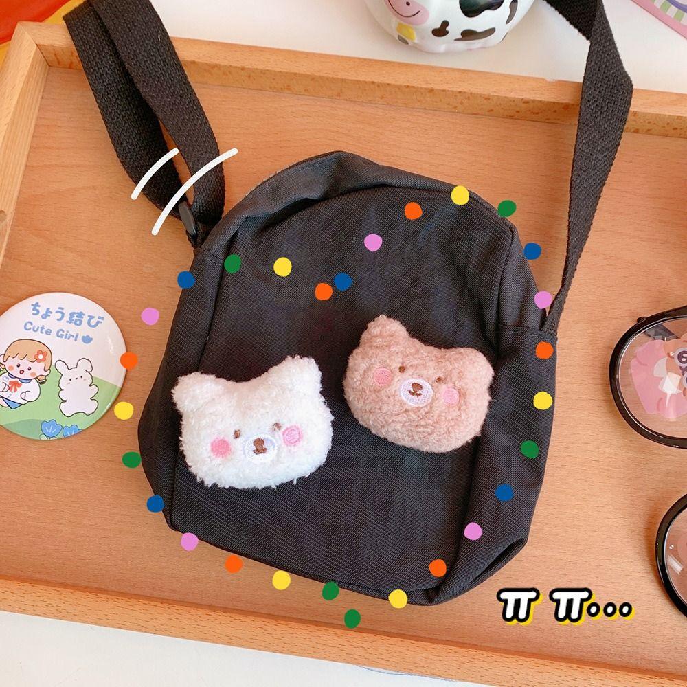 Cute Plush Bear Brooch Fluffy Clothes Badge Lapel Pin Animal Brooches Girl