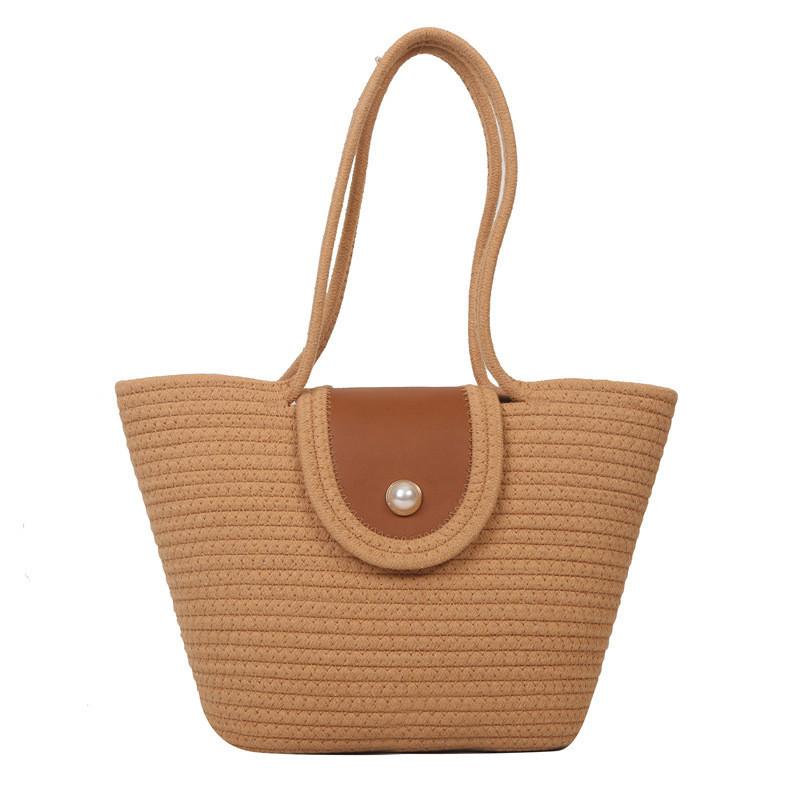 Large Capacity Popular Woven Bag 2023 Summer New Trend Fashion Shoulder Bag