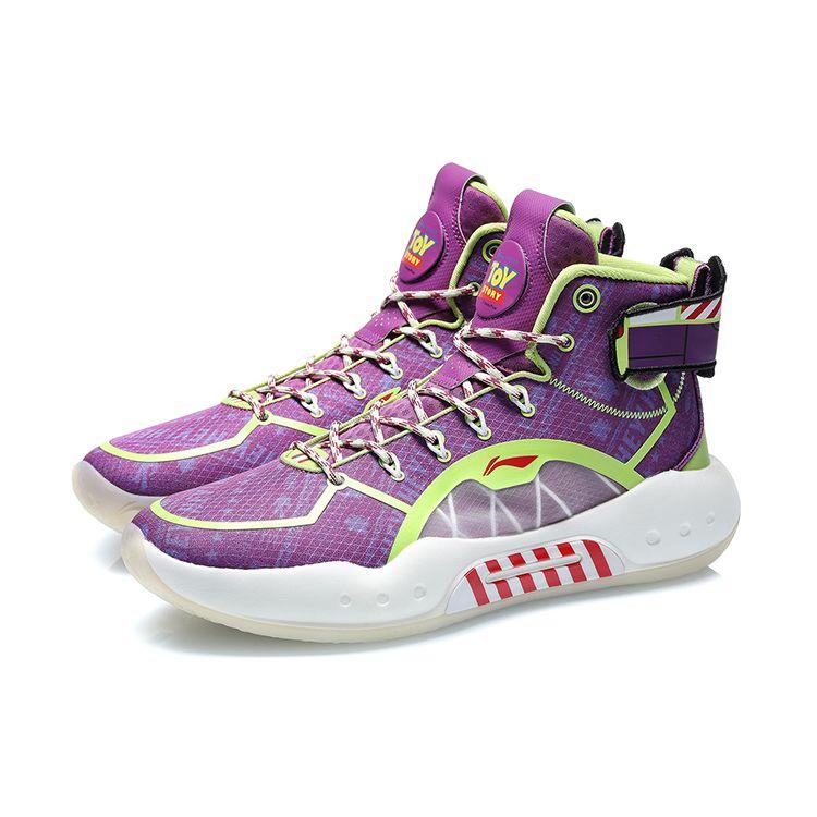 Li Ning Disney X  Yu Shuai 14 Buzz Lightyear High-Top Basketball Shoes Men Basketball Shoes Roman-Purple ABAQ135-8