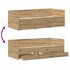 Daybed with Headboard Artisan Oak 90 x 190 cm Wood Based Material