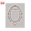 European Pastry Antique Mirror Frame Fondant Cake Mold Silicone Mould Border Embossing Pastry Tool