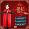 Unisex Chinese Red Imitation Cashmere Scarf