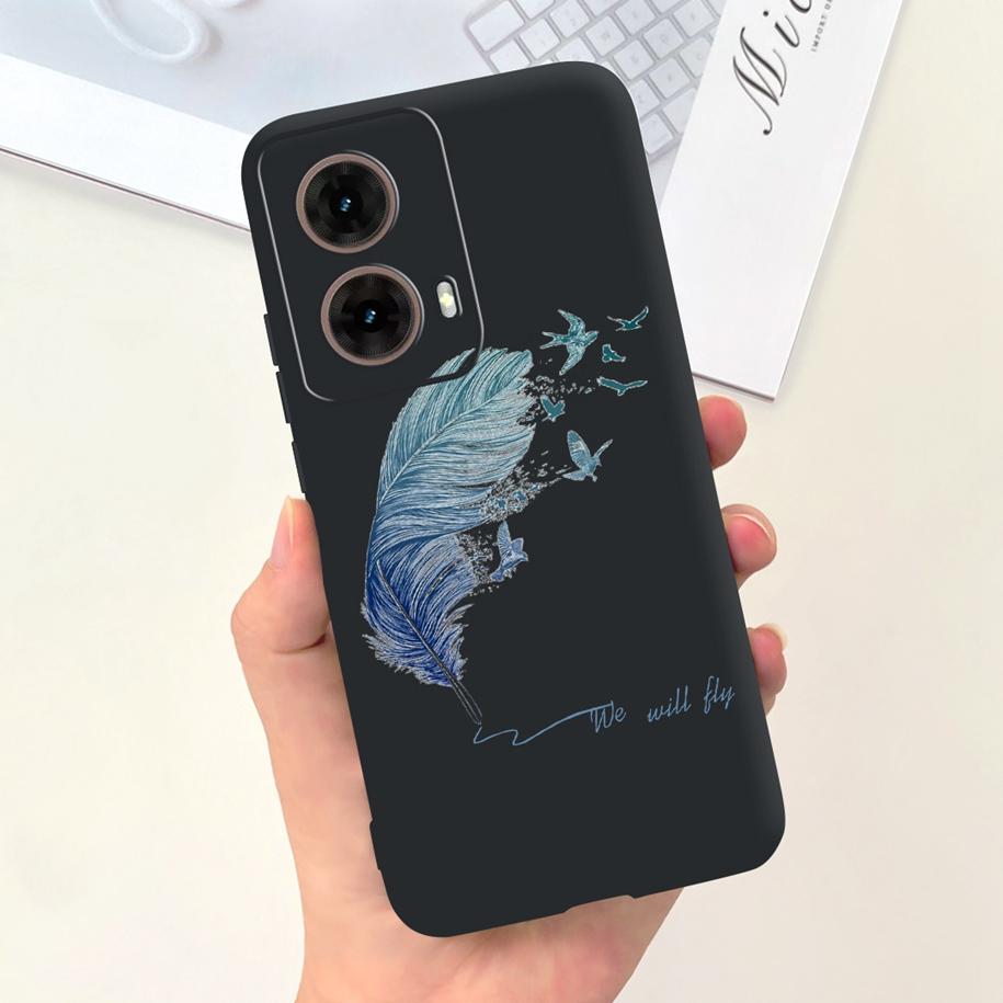 Для Motorola Moto G85 5G Чехол Милые Девочки-Астронавты Мягкий Силиконовый ТПУ Чехол для Телефона Для Moto G85 2024 Funda G 85 MotoG85 Матовый Чехол