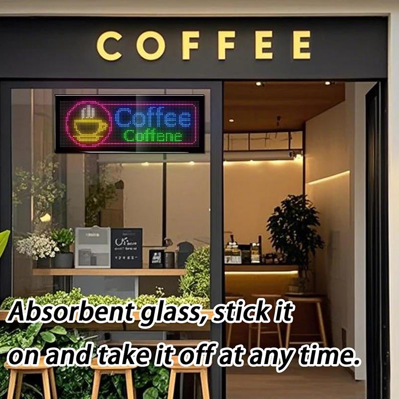 Светодиодный гибкий экран Рекламные щиты Управление через приложение Двухрядный дисплей Текст Шаблон Свободная комбинация Реклама на автомобиле Витрина магазина Наружная