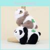 Cute Authentic Panda Plush Toy Keychain Soft Pp Cotton Filled 12cm Tall
