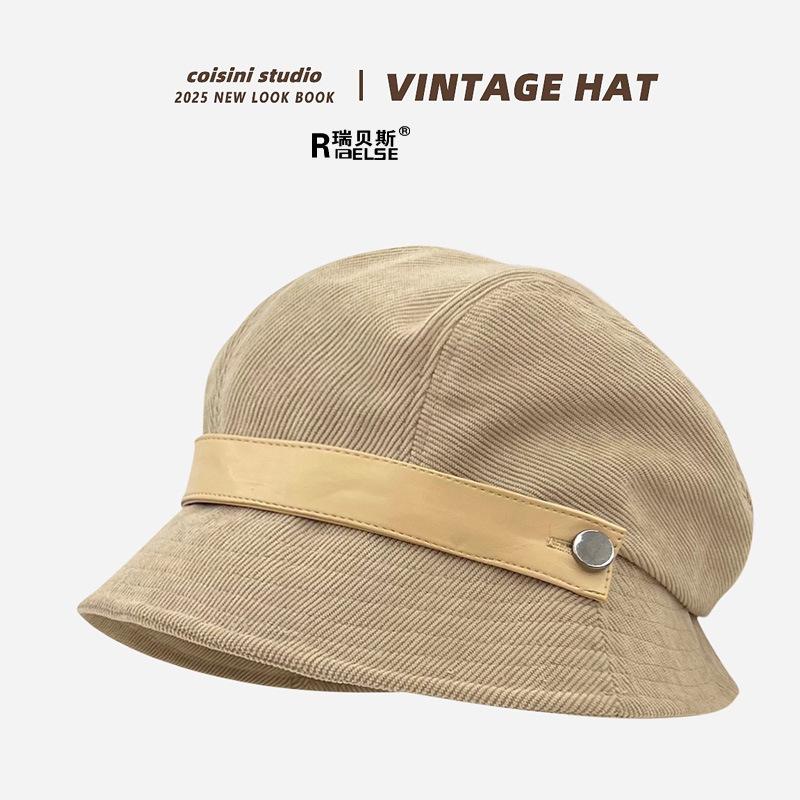 Autumn and winter new corduroy basin hats, wear more women's hats, casual and versatile, go out and show your face