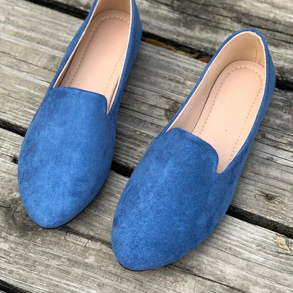 Large Size Single Shoes Women's Summer Flat One-pedal Doudou Shoes