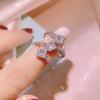 Цветное Разделительное Кольцо с Платиновым Покрытием Женское Креативное Кольцо с Крестом и Цирконами Помолвочное Кольцо Ювелирные Изделия
