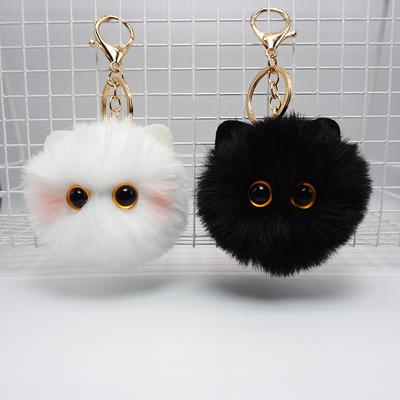 Милый плюшевый брелок с котом, мультяшная кукла, игрушка, подвеска, брелок для женщин и девочек, сумка, орнамент, автомобильный брелок, детские подарки, аксессуары