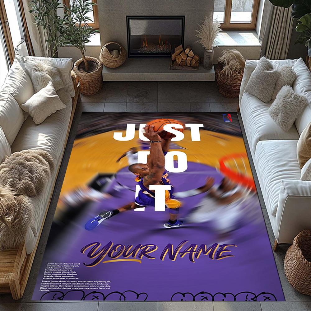 Kobe Personalized Name Floor Mat Design For Hallway Living Rooms Study Room Kitchen Antislip Carpet Decorate Offices