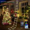 Multicolor RGB Santa Climbing Ladder String Lights for Outdoor Christmas Decoration
