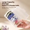 PP Powder Puff Case Dust-proof Beauty Sponge Holder Save Space Makeup Sponge Case  Vanity Desktop