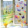 Laser Dazzling Dreamy Butterfly and Bee Home Glass Window Decorative Stickers