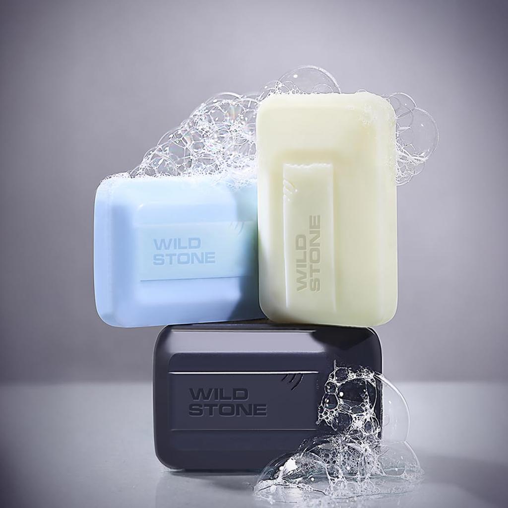 Мыло для ванны Wild Stone Citrus Burst, Icy Fresh и Charcoal Cleanse, (Упаковка из 6 штук, по 100 г каждая)