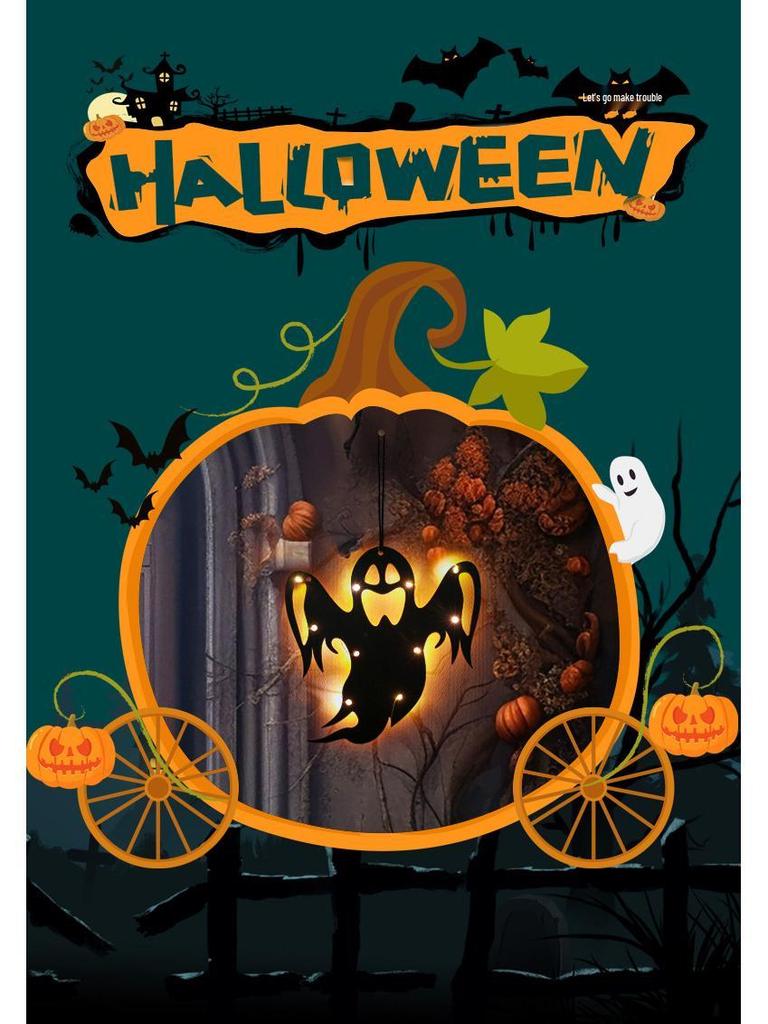 Halloween LED Spider & Bat 3D Wall Stickers - Luminous Ghost Festival Party Lights