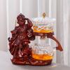 Творческий стеклянный чайный сервиз Monkey King, автоматический чайник, термостойкий чай Kungfu, питье чая, приготовление чая