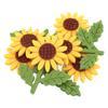 18Pcs Sunflower Felt Patch 3D Handmade Vibrant Colors Exquisite Flower Patches for Clothing Bags Hair Clips Brooches