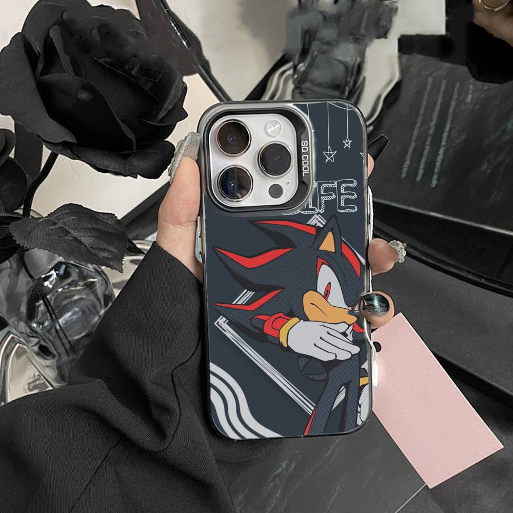 G-Shadow the Hedgehog Phone Case For iPhone17, 16,15,14,13,12 Pro Max Black Candy Matte Shockproof Cover