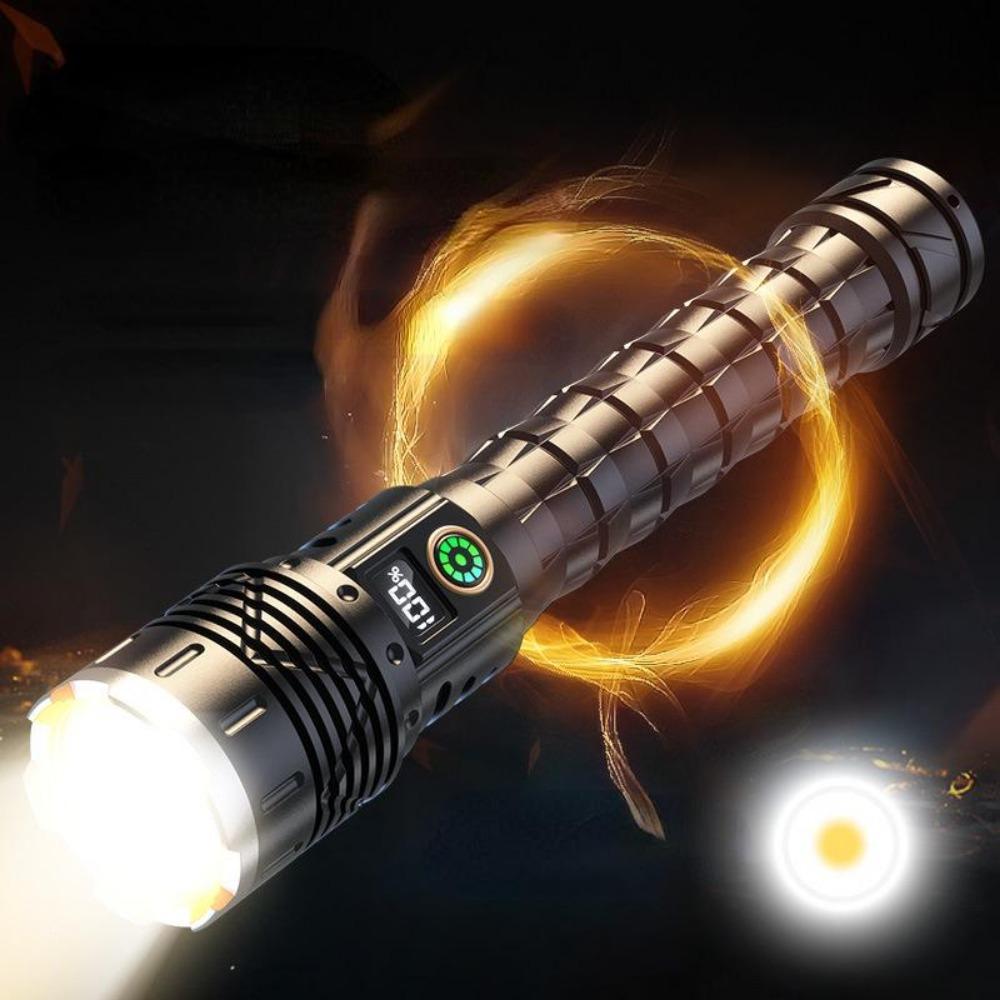 2*28650 Аккумулятор 10000 мАч Светодиодные фонари высокой мощности Заряжаемый светодиодный фонарь Type-C 5000 м Ультрамощный фонарь Наружный светодиодный фонарь