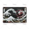 ARTISIAN Painting Kanagawa Ukiyo Metal Tin Signs Retro Vintage Metal Poster Home Cafe Club Wall Decor Signs Wall Metal Signs