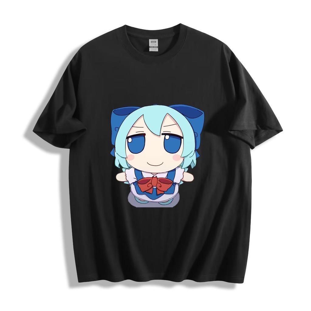 Футболка Touhou Project Цирно - Плюшевый стиль Чиби Ледяная Фея Унисекс Футболка
