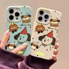 Phone Case for iPhone 11 13 Case iPhone 12 14 15 16 Pro Max 12 Pro 15 Plus Leather Painted Waterproof Drop-proof and Wear-resistant Cartoon