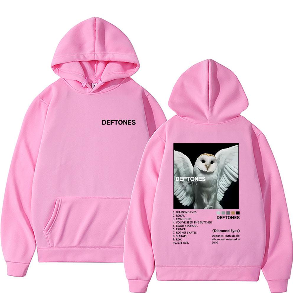 Худи с принтом Rock Band Deftones Diamond Eyes Мужское Женское Альтернативный Хэви-метал Уличная одежда Мужские Повседневные Худи Оверсайз