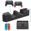 Зарядная станция 6-в-1 для Nintendo Switch, Joy Pad 2 Pro, поддержка зарядки USB 2.0 и игровых аксессуаров