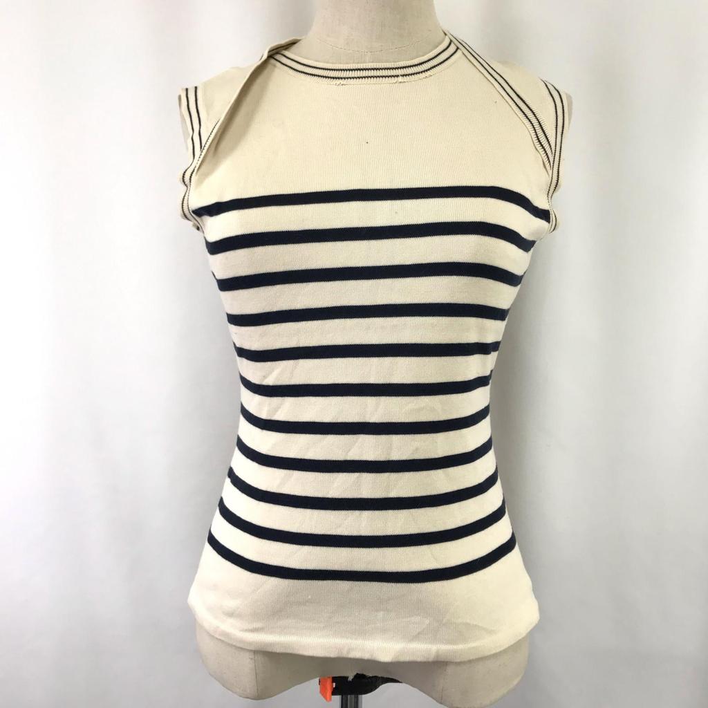 Jean Paul Gaultier ДЖИНСОВЫЙ Хлопковый Пуловер без рукавов [Женский 40](ИСПОЛЬЗОВАЛ)