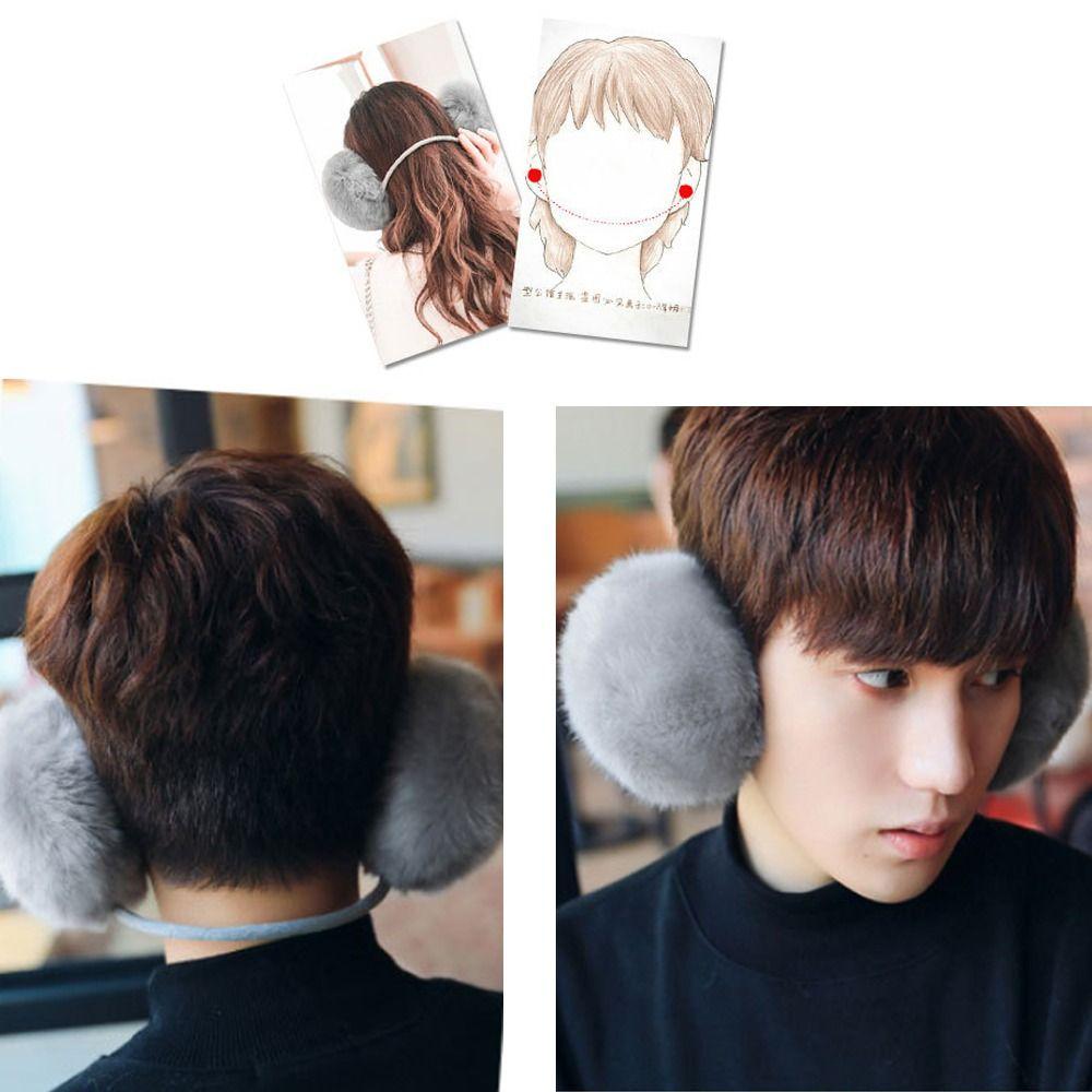 Зимние повседневные мягкие пушистые теплые наушники-ушанки плюшевые грелки для ушей