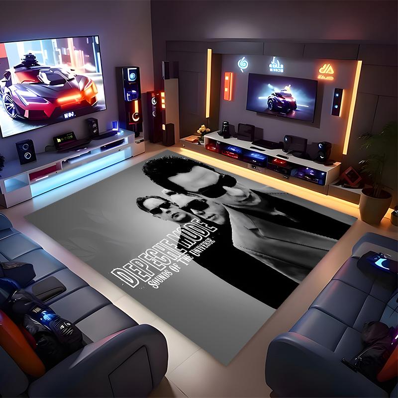 Depeches Band Mode Printed Absorbent Washable Carpet, Non-Slip Bathroom Mats, Kitchen Rugs, Yoga Mat,Living Room Entrance, Camping Picnic Rugs