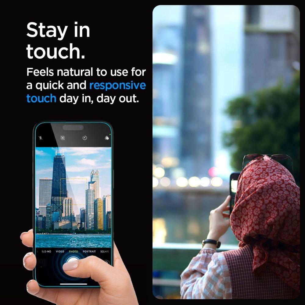 Szkło Hartowane Spigen Glas.tr Ez Fit Na Iphone 15 Pro