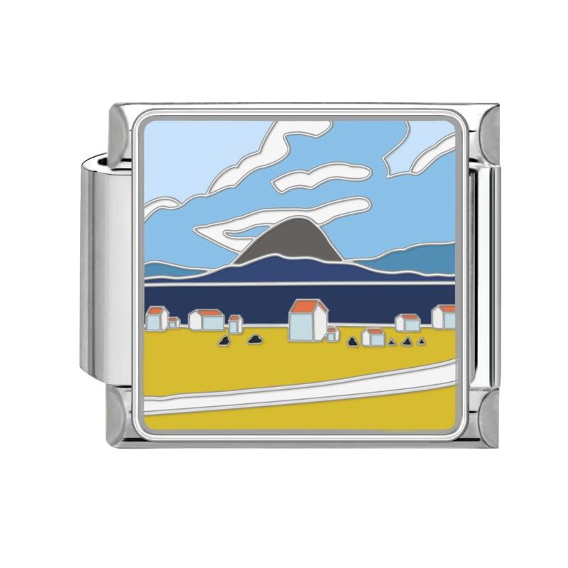 Синяя Ночь Звездное Небо Луна Звезда Кошки Собака Сердце Бабочка Итальянские Шармы-Звенья Подходят для 9мм Браслета из Нержавеющей Стали Женщины DIY Изготовление