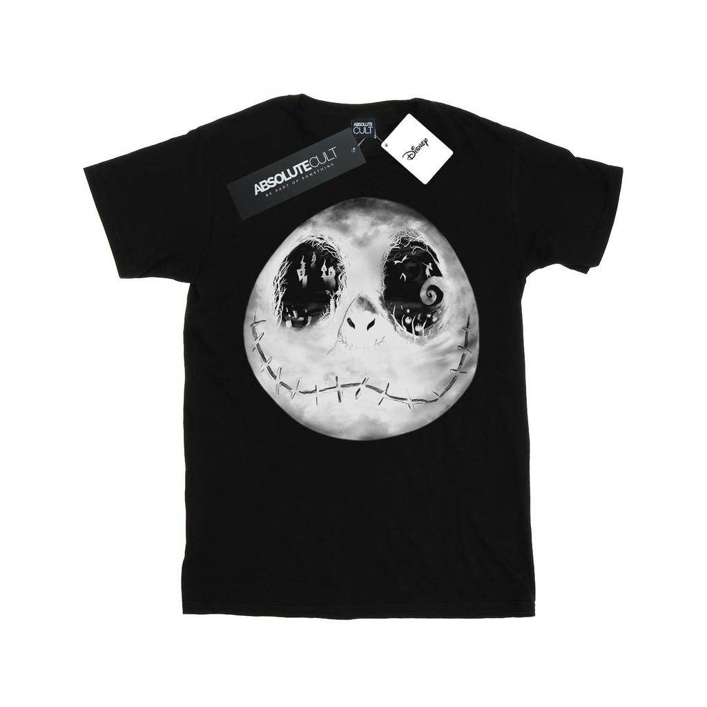 Disney Mens Nightmare Before Christmas Jack Moon Face T-Shirt