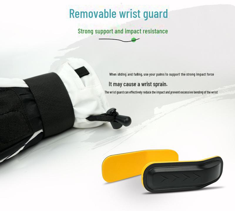 Детские зимние лыжные перчатки «Панда»: Двухслойный, Износостойкий, Теплый, Водонепроницаемый