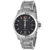 Longines Men's CONQUEST V.H.P. Quartz Watch, 5 ATM Water Resistant, Sapphire Crystal, Black Dial, Stainless Steel, L3.718.4.66.6, Silver