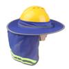 Hard Hat Sun Neck Shield Summer Helmet Mesh Sunshade High Visibility Reflective Hard Hat Shade For Outdoor Construction Worker